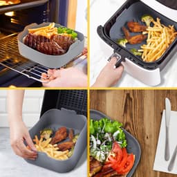 PROKING XXL Airfryer Siliconen Bakje – Accessoires – Airfryer Bakvorm – Mandje – Hittebestendig – BPA Vrij — thumbnail 4