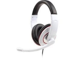 Gembird MHS-001-GW - Koptelefoon met microfoon, glossy wit