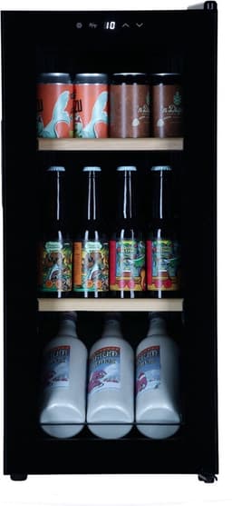 Bierkoelkast München - vol glazen deur - 52 flessen - Koelkast horeca - Bier koelkast voor Thuis - Flessenkoelkast- Drank koelkast - Bierkast — thumbnail 1