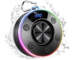 Draagbare Waterdichte Bluetooth Speaker met Zuignap en RGB Licht