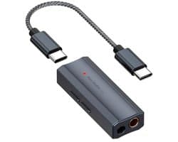 USB-C naar AUX Versterker Dongle met Hi-Res Audiosupport
