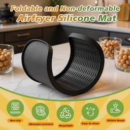 Ninja AF400EU AF500EU AF451EU DZ401 Siliconen Accessoire Heteluchtfriteuse voor Ninja Foodi Max Dubbele Zone 9,5 L-10,4 L, Siliconen Opbergmat voor Heteluchtfriteuse — thumbnail 5
