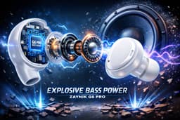 ZAYNIK® G6 Pro Draadloze oordopjes -In Ear oordopjes - Met Active Noise Cancelling - Bluetooth 6.0 - Extra Dopjes - Perfect voor bellen en muziek luisteren - Touch control — thumbnail 4