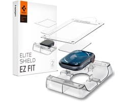 Spigen Eliteshield EZ Fit - Screen Protector Geschikt voor Apple Watch 10 42MM met Installatietray - Case Friendly - 2-Pack