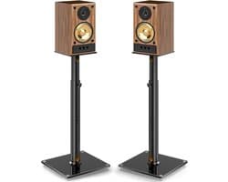 White-Label® Luidspreker Standaard - Speaker Statief - Luidsprekerstandaard - Zwart