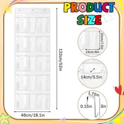 Hoofdtelefoon Organizer 15 Vakken PVC Doorzichtig Ophangsysteem — thumbnail 4