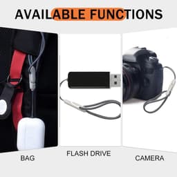 Cosensi - Telefoonkoorden 4 stuks Grijs | Verstelbaar Universeel Koord | Compatibel met iPhone, Airpods | Praktisch accessoire met 24 cm lengte — thumbnail 5