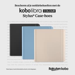 Kobo Libra Colour Hoes voor eReader - Stylus Case - Zwart - Slaap/waak functie - Met houder voor de Kobo Stylus 2 — thumbnail 3