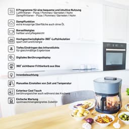 Heteluchtfriteuse met Stoomfunctie en Glazen Mand 4.5L — thumbnail 5