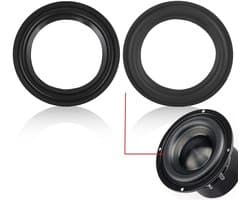 Schuim Luidspreker Rand Surround voor Reparatie van Subwoofer - Zwart - Vervanging Onderdeel met 4 inch Diameter