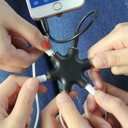 Gigicial 3,5 mm audiosplitter - hoofdtelefoonsplitteradapter - hoge geleidbaarheid en hoge afscherming - 1 stuk - zwart — thumbnail 2