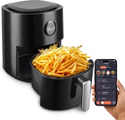 Slimme Heteluchtfriteuse met LED Touchscreen en App Bediening 4L — thumbnail 1