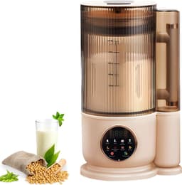 SnelShoppen - Automatische Notenmelk Machine 1500 ml, Geluidsarme Sojamelk Maker met 12 Bladen, Smoothie en Sapmachine, Voor Keuken, Met Schoonmaak- e — thumbnail 1
