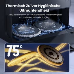 JONR X1 Max All-in-One Robotstofzuiger, Uitschuifbare dubbele armen met 20 kPa zuigkracht, 75 ℃ dynamische heetwaterreiniging + 45 ℃ heteluchtdroging, Klitvrije haarverwijdering, AI-obstakelvermijding — thumbnail 2