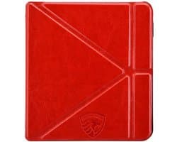 Origami Hoesje Geschikt voor Kobo Libra 2 - Hoes ZONDER SLAAP FUNCTIE Beschermhoes Cover - Rood * - ereader hoesje - cover