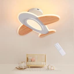 Dimbaar Led Plafondlamp Vliegtuig voor Kinderkamer - 40W, 3000-6000K — thumbnail 2