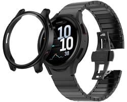 Screenprotector en Hoesje geschikt voor Garmin Venu 4 45 mm - 360 Graden Volledige Bescherming - Beschermglas Hoes Screen Protector Glas