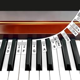 Finesse Siliconen Toetsenwijzer - Piano Stickers - Herbruikbaar Zonder Lijmresten - 32/37/49/54/61/88 — thumbnail 1