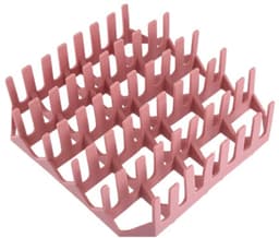 Roze driedelige set, vierkante airfryer siliconen bakplaatset, hotdog- en spekgrillrek, hittebestendige cake- en geleivormen — thumbnail 5
