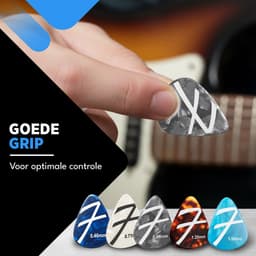 Finesse Celluloid Plectrum voor Gitaar - 15 Stuks - met Plectrum Houder - Plectrums - Guitar Pick — thumbnail 4