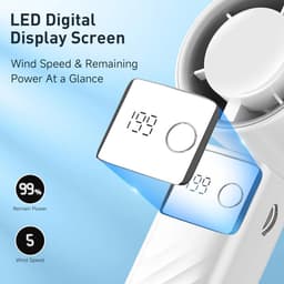 Draagbare Turbo Handventilator met 4000 mAh Accu en LED-Display — thumbnail 5