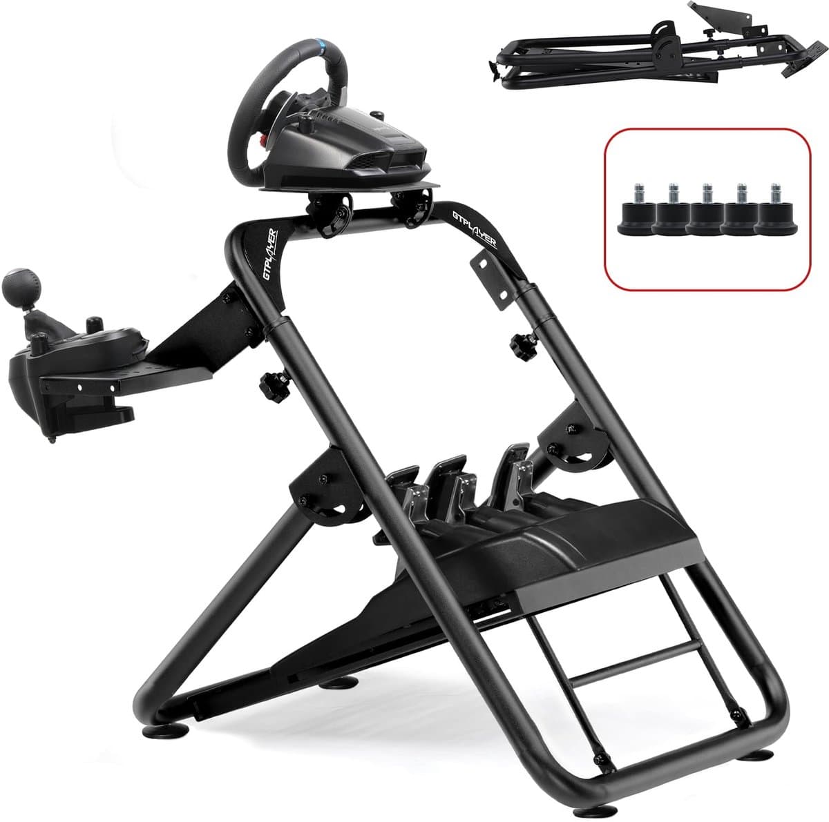 GTPLAYER - Stuurstandaard Racing Sim - Voor G920 G29 T300RS Verstelbaar — afbeelding 1