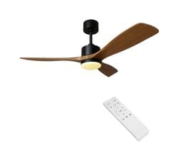 LED Plafondventilator | Hout Zwart | 18W | 1440 lumen | CCT - Kleurwissel | Niet dimbaar — afbeelding 1
