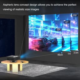 Mini Beamer - Film Projector met Bluetooth - Draagbare Beamer - 4K Kwaliteit — thumbnail 4