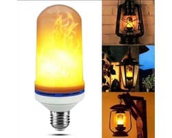 1 st E27 LED vlamlamp Vuurmaïslamp Flikkerend LED-licht Dynamisch vlameffect 85V-265V voor huisverlichting - LED-lampen voor huisdecoratie - Vlamlamp Flikkerend LED-licht - Bruiloftshuis Kerstdecoratie