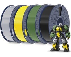 3D-printer Filament PLA+ 1,75 mm - 4 kg, 1 kg per spoel, Hoogwaardige Kleurvarianten