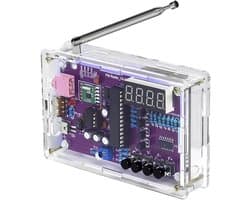 OIMG Elektronische FM-radio-set - solderen praktijkkit - FM Radio Kit - Complete Doe-Het-Zelf Bouwpakket voor FM-Radio Enthousiastelingen DIY - radio - FM-radioset - lasprojecten voor leren en onderwijzen (met behuizing)