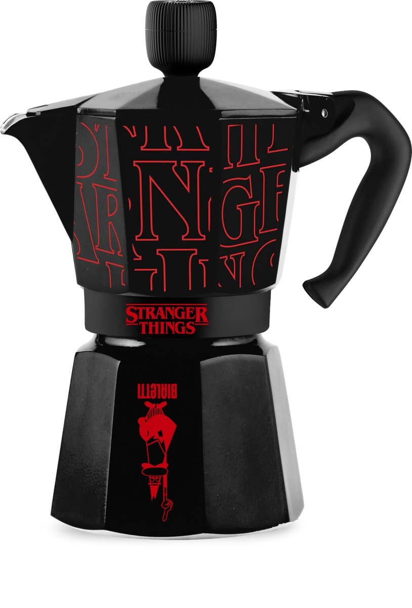 Bialetti Stranger Things - Percolator - Moka Express 6 kops - Aluminium - Met Stranger things sound effect — afbeelding 1