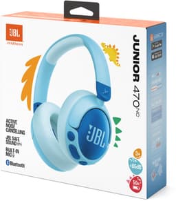 JBL Junior 470NC - Draadloze Kinderkoptelefoon - Bluetooth - Noise Cancelling - Veilig Volume <85 dB - Over-ear - 50 uur batterij - Met Microfoon - JBL Headphones-app - Voor Tablet & School - Blauw — thumbnail 9
