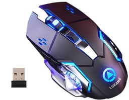 Lukana - Draadloze Gaming Muis - Oplaadbaar - Ergonomisch - Links & Rechtshandig - 1600 DPI - Zwart — thumbnail 1