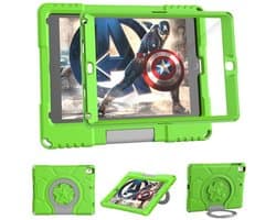 Lichtgewicht Schokbestendig Hoesje voor iPad 9,7 inch 2018/2017 en Air 2 met Ingebouwde Schermbeschermer en Handvat