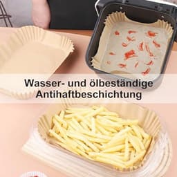 Papier voor heteluchtfriteuse - 100 vellen, geschikt voor 5-8 liter airfryers — thumbnail 4