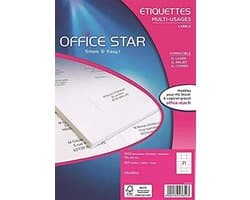 Multifunctionele etiketten 70 x 42 mm - 2100 stuks