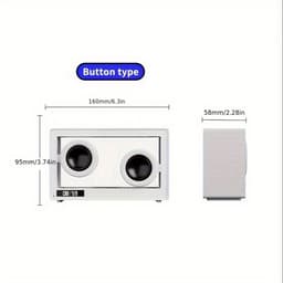 Transparante minimalistische Bluetooth-luidspreker met draaiknop, draadloze luidspreker, TF-kaartsleuf, sfeervolle verlichting en desktopbas (wit) — thumbnail 5