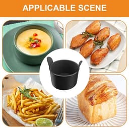 Mmgoqqt 40 Stuks Silicone Kommen - Zwarte Ovenschaaltjes Voor Airfryer - Bakvormen Voor Muffins, Cupcakes En Desserten - Veilig Voor Voedingsgebruik — thumbnail 3