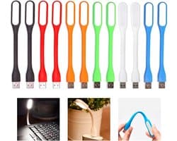 12x Flexibele USB LED Lampjes - Compacte Verlichting voor Laptop, Powerbank en Toetsenbord