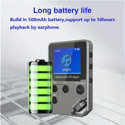 MP3-Speler - HiFi Muziekspeler - Bluetooth 5.0 MP3 Speler - Lossless Audio - Digitale Muziekspeler Met Scherm - 8GB Intern Geheugen + 64GB Uitbreidbaar - High Resolution Geluid - DAC - USB-C - Draagbaar - Audio Speler — thumbnail 4