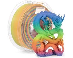 3D Printer Filament Rainbow PLA+ 1.75mm - Hoogwaardige Kleurverandering