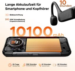 DOOGEE S200 VIP 5G - AI telefoon- Robuuste Smartphone - 32 GB RAM+256 GB ROM (2TB/TF) - Android 16 - MediaTek 7050 - 10100 mAh + 33 W - 6,72 inch FHD+120 Hz - 1,32 inch AMOLED - 100 MP + 20 MP - Dual SIM Dual Standby - NFC - Botgeleidingsheadset — thumbnail 5