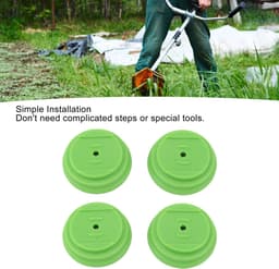 Mmgoqqt 4-Stuks Grasmaaier Beschermkap Set - Groene Basisplaat Met Pakkingen En Moeren - Grasmaaier Vervangingsonderdelen Tuingereedschap Accessoires — thumbnail 5