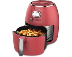Westinghouse Retro Airfryer - 1500W - Heteluchtfriteuse - 4L - PFAS-Vrij - tot 200 Graden - Tot 4 personen - Rood