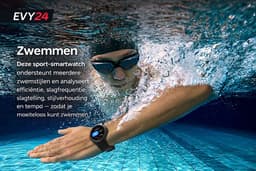 Evy24 Smartwatch GPS Outdoor Heren - GPS & GNSS - Sporthorloge - Bluetooth Bellen - 100+ Sportmodi - Kompas - Hoogtemeter - Barometer - 5ATM Waterdicht - Geschikt voor iPhone & Android - Rood — thumbnail 3