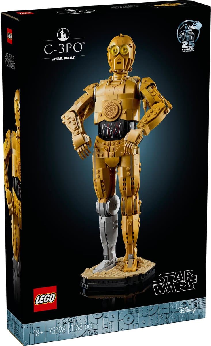 LEGO Star Wars - C-3PO Decoratie Bouwpakket met Droid Figuur - 75398 — afbeelding 1