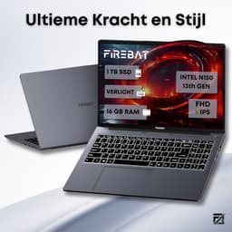 Firebat Laptop AT15 - 15,6 inch - Intel N150 - 16GB RAM - 1TB SSD - 1920*1080 - Windows 11 - Verlicht Geïntegreerd Numpad — thumbnail 2