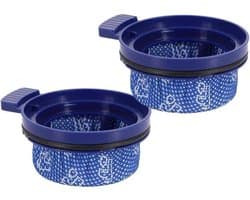 Universele Wasbare Microfilter voor Verticale Stofzuigers – 2 Stuks – Geschikt voor Veel Gangbare Modellen Met Rond Filtercompartiment