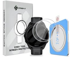 Strap-it 2-pack Screenprotector met One-Click Tool screen protector display bescherming geschikt voor Garmin Forerunner 165